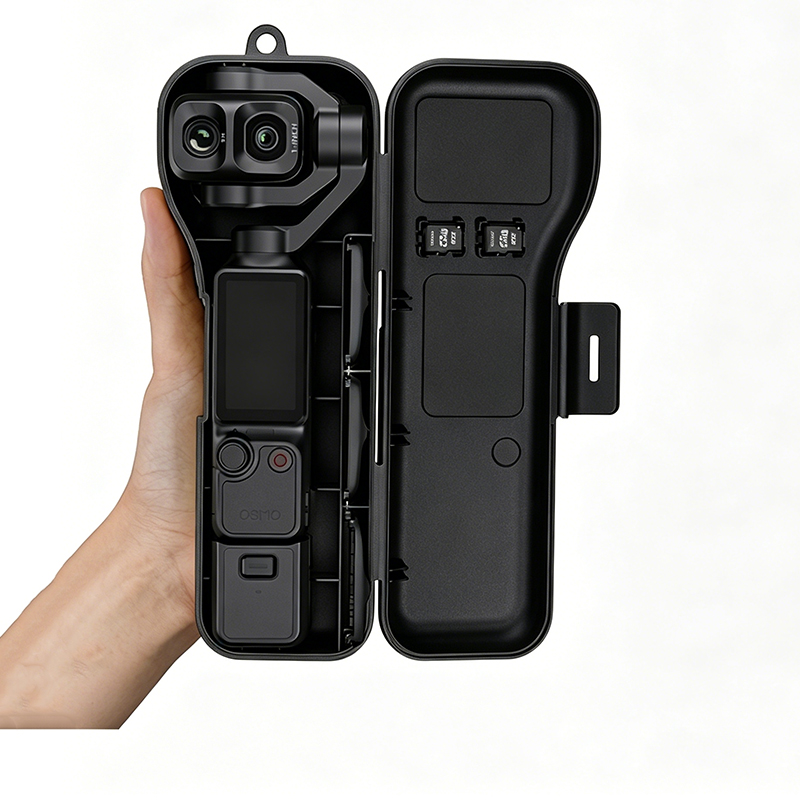 Drone Gimbal Case - カメラアクセサリー ポータブルケース ハードシェル保護カバー ジンバルフィルター 1/4インチハンドル収納ボックス DJI