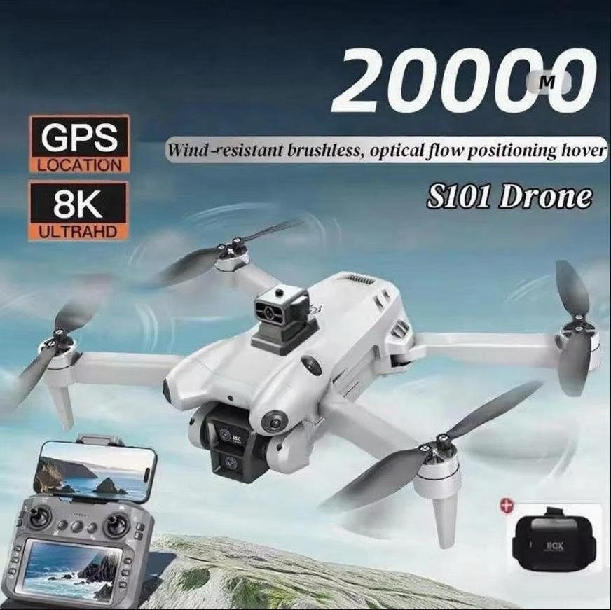 Drone Gimbal 3 Axis - Xiaomi S101ドローン 8K HD プロ仕様 デュアルカメラ