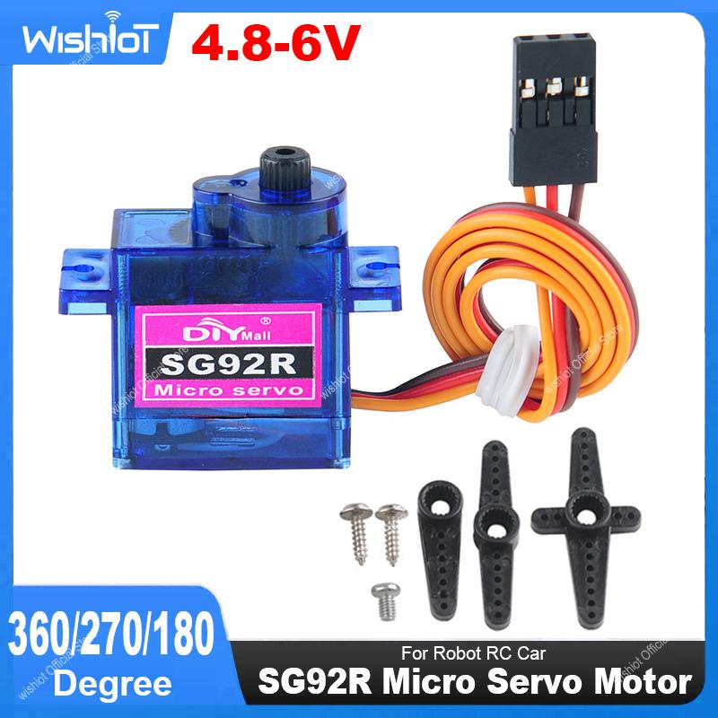 Drone Gimbal Controller - SG92R マイクロサーボモーター 4.8-6V 360/270/180 度連続回転制御可能な角度ロボット RC