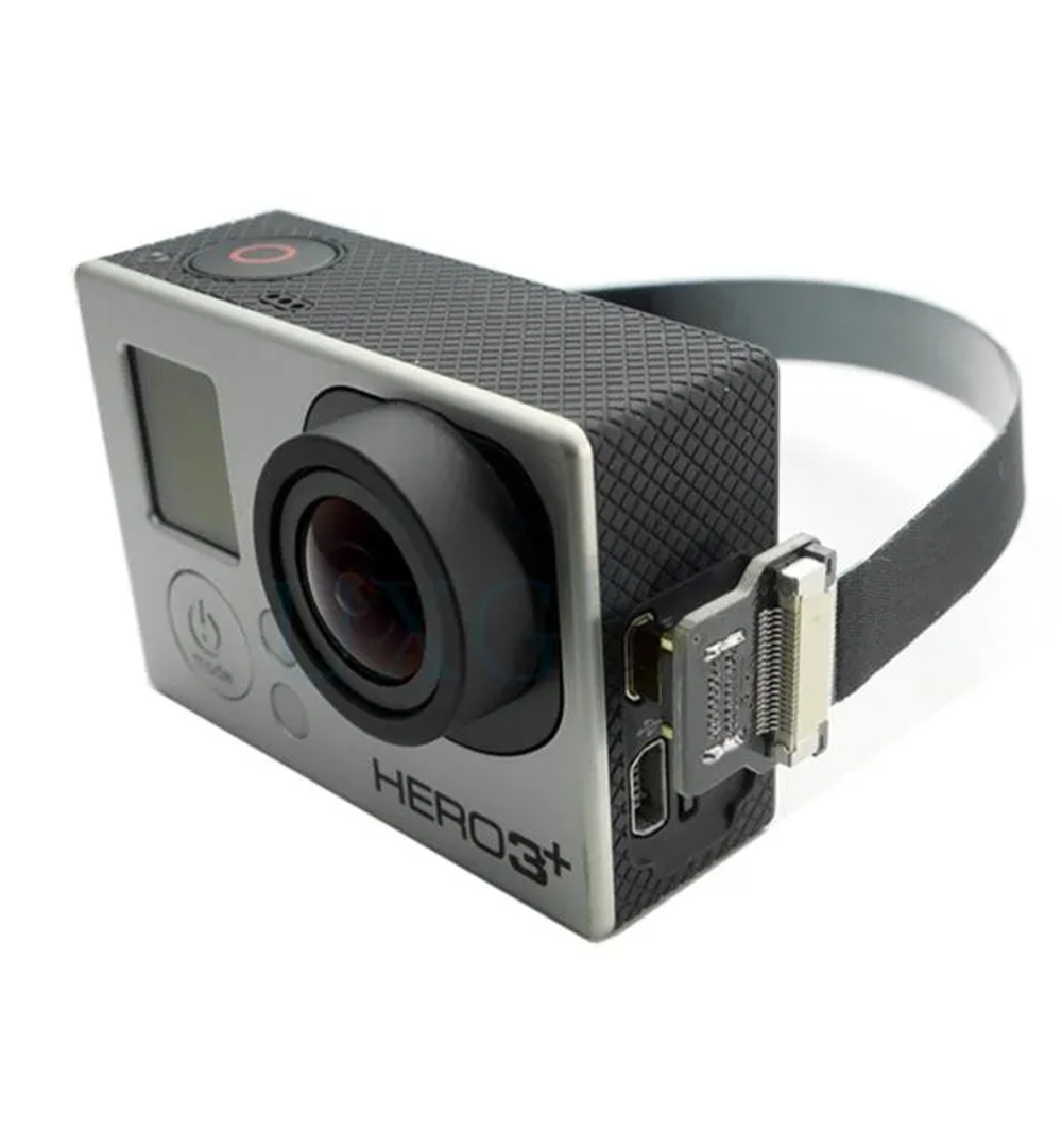 FPVマイクロミニHDMI互換90度コネクタFPCフレキシブ - Drone Gimbal For Gopro のレビューと価格
