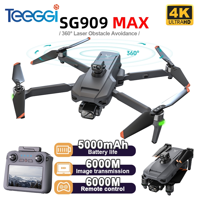 Teeggi SG909 MAX GPS ドローン 4K カ - Drone Gimbal 3 Axis のレビューと価格